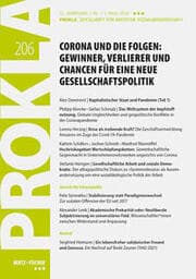Cover von Corona und die Folgen: Gewinner, Verlierer und Chancen für eine neue Gesellschaftspolitik