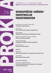Cover von Widersprüche 'grüner' industrieller Transformation