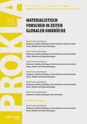 Cover von Materialistisch forschen in Zeiten globaler Umbrüche