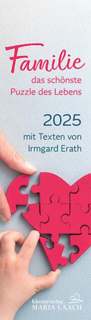 Cover von Lesezeichenkalender - Familie - das schönste Puzzle der Lebens 2025