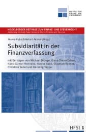 Cover von Subsidiarität in der Finanzverfassung