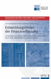 Cover von Entwicklungslinien der Finanzverfassung