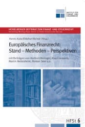 Cover von Europäisches Finanzrecht: Stand - Methoden - Perspektiven