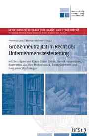 Cover von Größenneutralität im Recht der Unternehmensbesteuerung