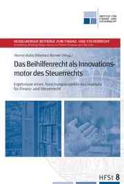 Cover von Das Beihilfenrecht als Innovationsmotor des Steuerrechts