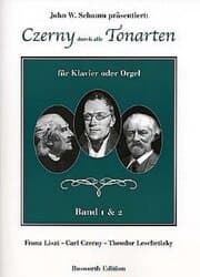 Cover von Czerny durch alle Tonarten für Klavier und Orgel 1 + 2