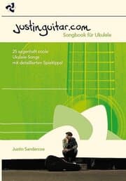 Cover von Justinguitar.com - Songbook für Ukulele