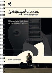 Cover von Justinguitar.com Rock-Songbook