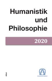 Cover von Humanistik und Philosophie 1