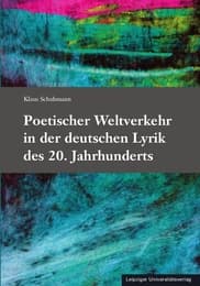 Cover von Poetischer Weltverkehr in der deutschen Lyrik des 20.Jahrhunderts