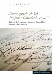 Cover von 'Dann sprach ich bei Professor Gottsched vor ...'