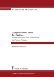 Cover von Allegorese und Ethik bei Proklos