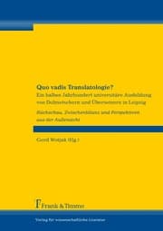Cover von Quo vadis Translatologie?