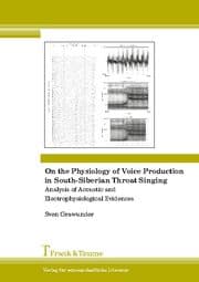 Cover von On the Physiology of Voice Production in South-Siberian Throat Singing