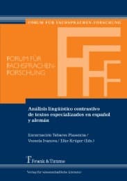 Cover von Análisis lingüístico contrastivo de textos especializados en español y alemán