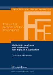 Cover von Medizin für den Laien: Vom Pesttraktat zum digitalen Ratgebertext