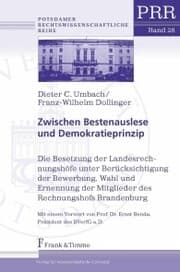 Cover von Zwischen Bestenauslese und Demokratieprinzip