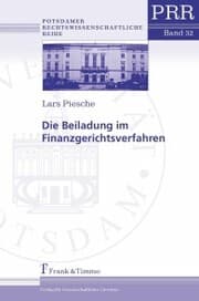 Cover von Die Beiladung im Finanzgerichtsverfahren