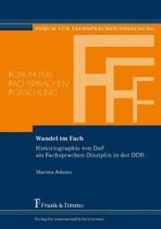 Cover von Wandel im Fach