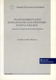 Cover von Planungsrelevante Klimaanalyse einer Industriestadt in Tallage