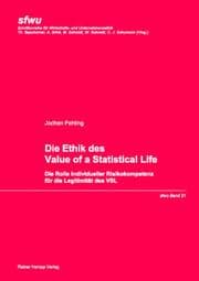 Cover von Die Ethik des Value of a Statistical Life