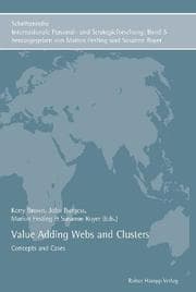 Cover von Value Adding Webs and Clusters