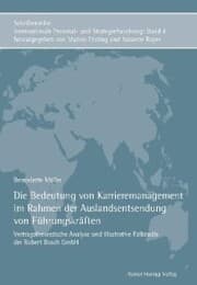 Cover von Die Bedeutung von Karrieremanagement im Rahmen der Auslandsentsendung von Führungskräften