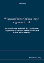 Cover von Wissensarbeiter haben ihren eigenen Kopf