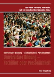 Cover von Universitäre Bildung - Fachidiot oder Persönlichkeit