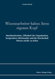 Cover von Wissensarbeiter haben ihren eigenen Kopf