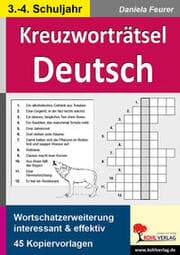 Cover von Kreuzworträtsel Deutsch / Klasse 3-4