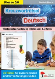 Cover von Kreuzworträtsel Deutsch, Klasse 5-6