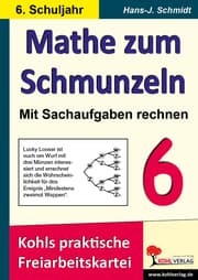 Cover von Mathe zum Schmunzeln - Mit Sachaufgaben rechnen / Klasse 6