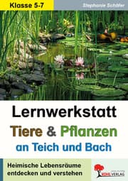 Cover von Lernwerkstatt Tiere und Pflanzen an Teich und Bach