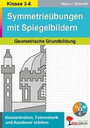 Cover von Symmetrieübungen mit Spiegelbildern / Geometrische Grundbildung