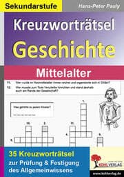 Cover von Kreuzworträtsel Geschichte - Mittelalter