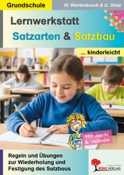 Cover von Lernwerkstatt Satzarten und Satzbau kinderleicht