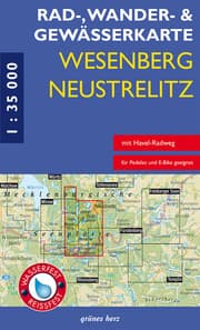 Cover von Rad-, Wander- und Gewässerkarte Wesenberg, Neustrelitz - Havel von Ratzeburg bis zum Röblinsee