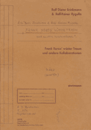 Cover von Frank Xerox' wüster Traum