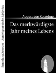 Cover von Das merkwürdigste Jahr meines Lebens
