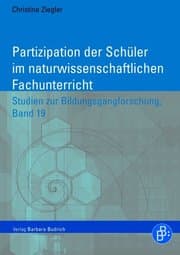 Cover von Partizipation der Schüler im naturwissenschaftlichen Fachunterricht
