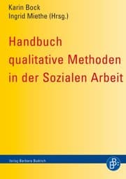 Cover von Handbuch qualitative Methoden in der Sozialen Arbeit