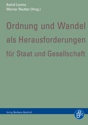 Cover von Ordnung und Wandel als Herausforderungen für Staat und Gesellschaft