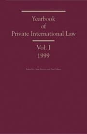 Cover von Yearbook of Private International Law