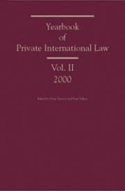 Cover von Yearbook of Private International Law