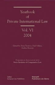 Cover von Yearbook of Private International Law