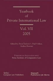 Cover von Yearbook of Private International Law