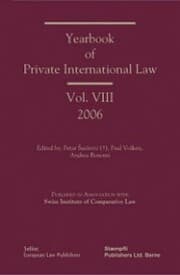 Cover von Yearbook of Private International Law