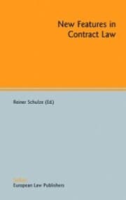 Cover von New Features in Contract Law