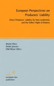 Cover von European Perspectives on Producers' Liability